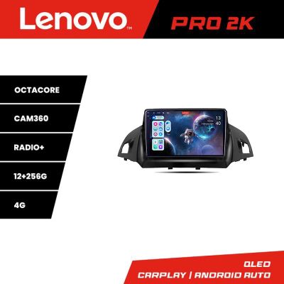 Navigatie Ford Kuga 2013-2017 Lenovo Kit-362 8 core QLED 2K 12+256 360 Android Waze USB Navigatie Internet Youtube Radio