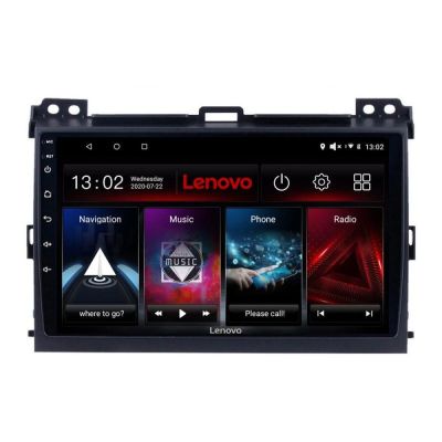 Navigatie Toyota Prado 2007- Lenovo Kit-456 8 core 6+128 GB Android Waze USB Navigatie Internet Youtube Radio