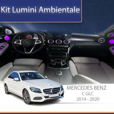 Lumini Ambientale NIGHTVIBE Mercedes W205-02+07 2014-2020 dedicat ventilatoare iluminate control telefon sau sistem original
