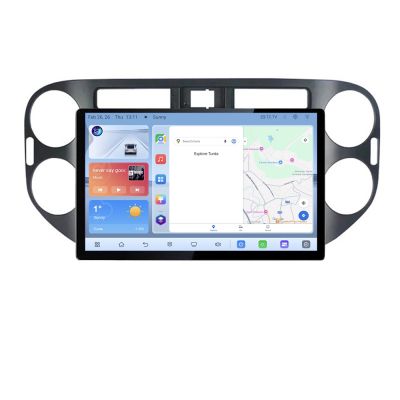 Navigatie dedicata VW TIGUAN si Golf Plus 2007-2011 Edonav ecran 13" 1K 4+64 Android Waze USB Navigatie 4G 360 Toslink Youtube Radio KIT-