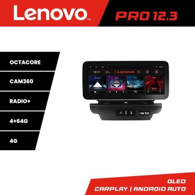 Navigatie Kia Ceed 2018-2020 Lenovo PRO 4+64 12.3 inch qled android 4G DSP gps internet  KIT-ceed18