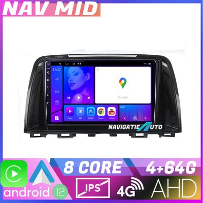 Navigatie Mazda 6 2013 2017 KIT 223 EDOTEC-LITE Android Ecran 720P Octa Core 4+32 Carplay