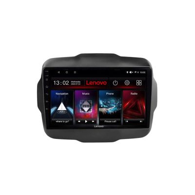 Navigatie Jeep Renegade 2015-2020 Lenovo Kit-500 4+64 GB Android Waze USB Navigatie Internet Youtube Radio