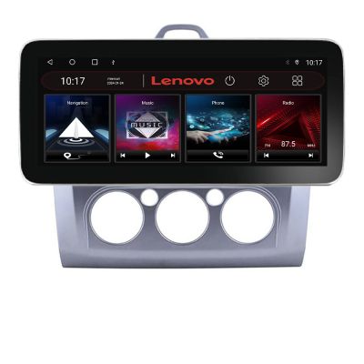 Navigatie Ford Focus clima manuala K-140-manual Lenovo PRO 8+256 12.3 inch qled android 4G DSP gps internet 32