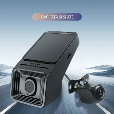 Camera DVR fata si spate Edotec Adas asistenta condus LCW FCW Full HD 1080p DVR-ADAS-TOPA