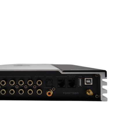 Amplificator cu DSP Nakamichi FDSK730A 920 watts max , 12 canale, 10 amplificate fibră optică, usb, coaxial, Hi-Res, BT,