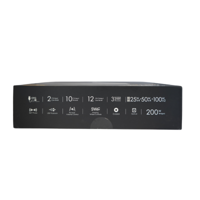 Amplificator cu DSP Nakamichi FDSK730A 920 watts max , 12 canale, 10 amplificate fibră optică, usb, coaxial, Hi-Res, BT,