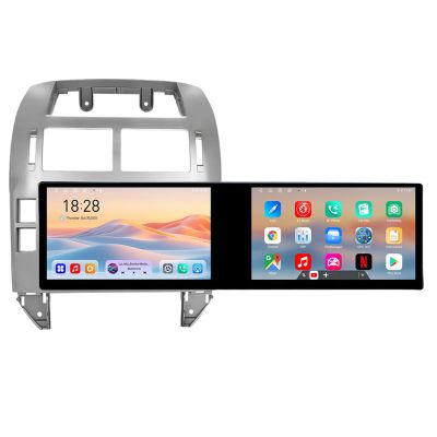Navigatie VW Polo 2004-2011 Edotec 2 ecrane  8 core 4+128 21.6 inch Incell android Wifi 5Ghz gps internet  Kit-polo