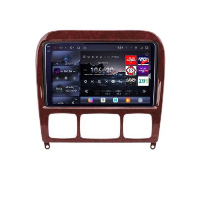 Navigatie Mercedes Clasa S 1998-2005 Edotec Kit-220 8 core QLED 2K 16+512GB 360 Android Waze USB Navigatie Internet Youtube Radio