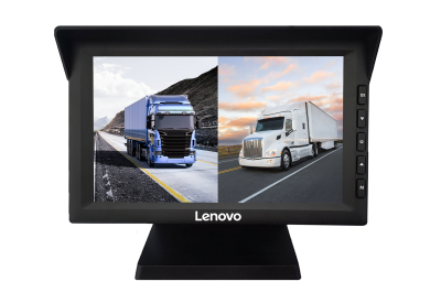 Monitor auto cu 2 camere: DVR camion heavy duty Lenovo LG01 ecran de 7 inch 1080p fata si 1080 spate