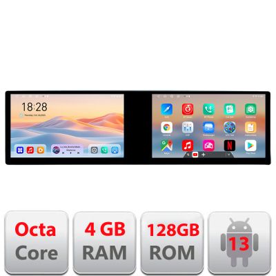 Navigatie Eclipse Cross 2019- Kit-eclipse Edotec 2 ecrane  8 core 4+128 21.6 inch Incell android Wifi 5Ghz gps internet a