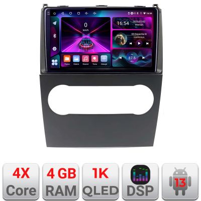 Navigatie Mercedes clasa A W169 2004-2012 dedicata Android radio gps internet 4+64 Incell display Qled Rockchip Kit-+EDT-E209-RK