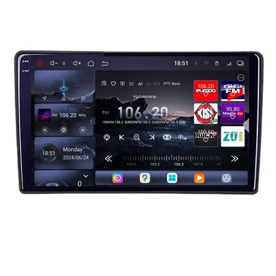 Navigatie Citroen Berlingo 2008-2018 Edotec Kit-berlingo 8 core QLED 2K 16+512GB 360 Android Waze USB Navigatie Internet Youtube Radio