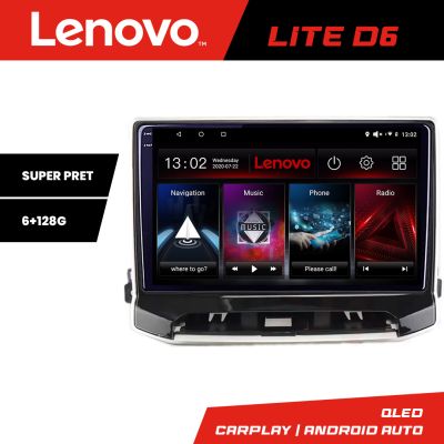 Navigatie Jeep Compass 2021- Lenovo QLED Octa core 6+128 DSP Wifi 5Ghz Android radio gps internet kit-compass2021+LITE-10-6+128