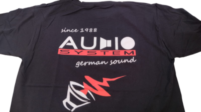 Tricou cu sigla AUDIO SYSTEM pe piept W-TSHIRT-XL