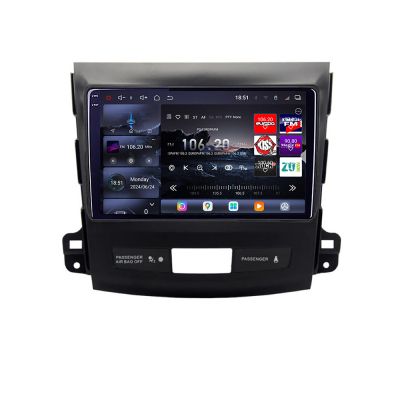 Navigatie Mitsubishi Outlander 2006-2011 Edotec Kit-056 8 core QLED 2K 16+512GB 360 Android Waze USB Navigatie Internet Youtube Radio v1