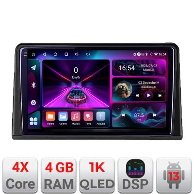 Navigatie Renault Express  Android radio gps internet  4+64 InCell Display 1K kit-express+EDT-E209-RK