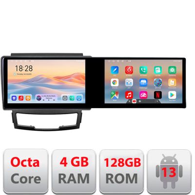 Navigatie Ssangyong Korando 2011- 2013 Kit-159 Edotec 2 ecrane  8 core 4+128 21.6 inch Incell android Wifi 5Ghz gps internet