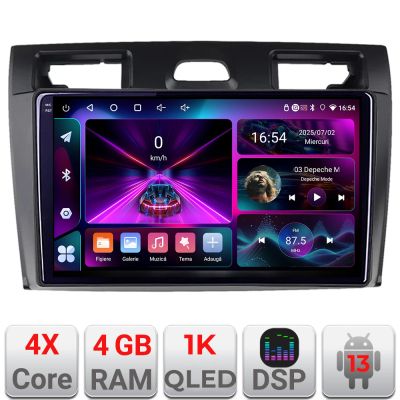 Navigatie Ford Fiesta MK5 2002-2008 Android radio gps internet 4+64 InCell Display 1K KIT-fiesta-mk5+EDT-E209-RK