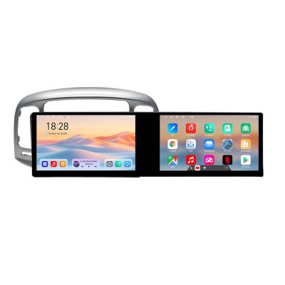Navigatie Hyundai Accent 2006-2012 Kit-Accent Edotec 2 ecrane  8 core 4+128 21.6 inch Incell android Wifi 5Ghz gps internet