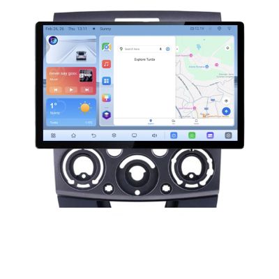 Navigatie dedicata Ford Ranger Mazda BT50 2007-2012 N-RANGER Edonav ecran 13" 1K 4+64 Android Waze USB Navigatie 4G 360 Toslin