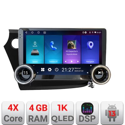 Navigatie Honda Insight 2009-2014 Kit-insight Edotec  4+64 10.5 inch Incell 1K android Wifi 5Ghz gps internet