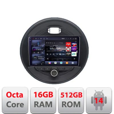 Navigatie Mini 2015-2019 masini fara ecran color de fabrica 8 core QLED 2K 16+512GB 360 Android Waze USB Navigatie Internet Youtube Radio Edotec