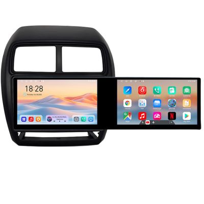 Navigatie Mitsubishi ASX 2017-2021 model facelift Edotec 2 ecrane  8 core 4+128 21.6 inch Incell android Wifi 5Ghz gps internet  Kit-026-facelift