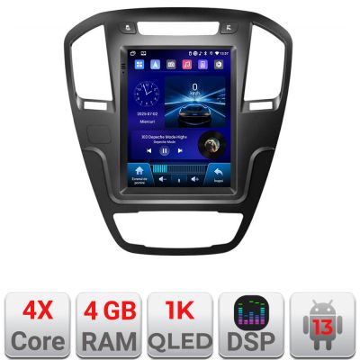 Navigatie Opel Insignia 2014-2017 tip tesla radio gps internet 4 Core carplay android auto 4+64 Incell Display kit-tesla-338+EDT-E220-RK