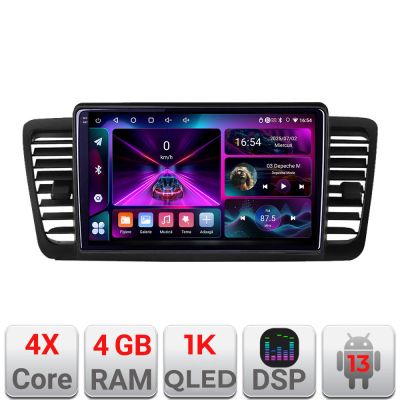 Navigatie Subaru Outback Legacy A-SU02  4+64 InCell Display 1K Android Waze USB Navigatie Internet Youtube Radio