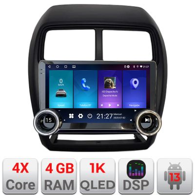 Navigatie Mitsubishi ASX 2017-2021 model facelift Edotec  4+64 10.5 inch Incell 1K android Wifi 5Ghz gps internet  Kit-026-facelift v1