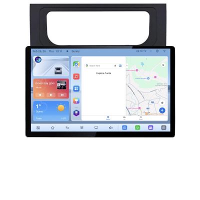 Navigatie dedicata VW Touran 2010-2016 N-touran3 Edonav ecran 13" 1K 4+64 Android Waze USB Navigatie 4G 360 Toslink Youtube Ra