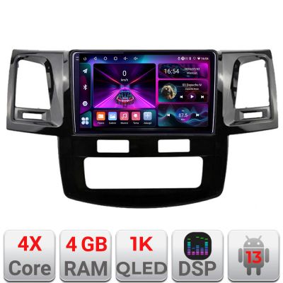 Navigatie Toyota Hilux 2008-2014 A-143  4+64 InCell Display 1K Android Waze USB Navigatie Internet Youtube Radio
