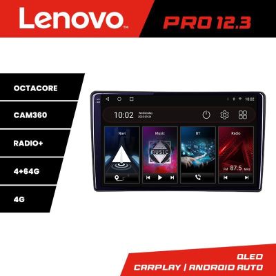 Navigatie Ford Transit 2019- varianta cu ecran de fabrica Lenovo PRO 4+64 12.3 inch qled android 4G DSP gps internet  Kit-transit-2019-b