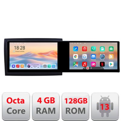 Navigatie Fiat ducato 2006- Kit-ducato Edotec 2 ecrane  8 core 4+128 21.6 inch Incell android Wifi 5Ghz gps internet  C v1