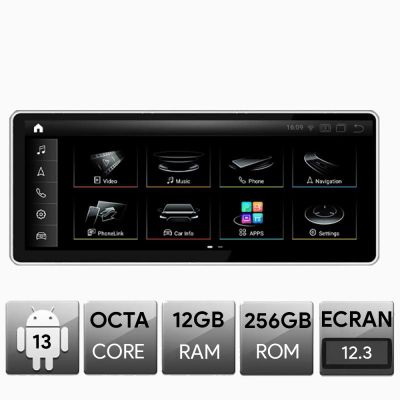Navigatie Audi A4 A5 MMI2G 2008-2009, Android, Octa Core, 12+256, 12.3", Qled 2K 2400x900, Qualcomm 680