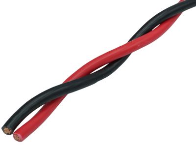 Cablu difuzor răsucit 2x 4,0 mm²x1m Audio System Z-TSC 4.0 BK-RD