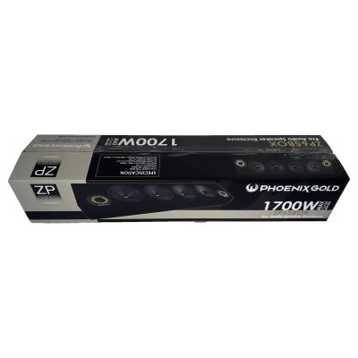 Cutie cu difuzoare Phoenix Gold 1700W ieșire SPL 2 x 4 OHM 4 x difuzoare midrange 2 x tweetere pro audio