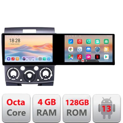 Navigatie Ford Ranger Mazda BT50 2007-2012 Kit-RANGER Edotec 2 ecrane  8 core 4+128 21.6 inch Incell android Wifi 5Ghz gps internet