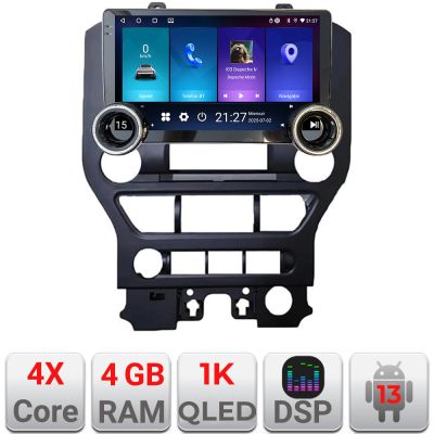 Navigatie Ford Mustang 2015-2020 Kit-MUSTANG Edotec  4+64 10.5 inch Incell 1K android Wifi 5Ghz gps internet