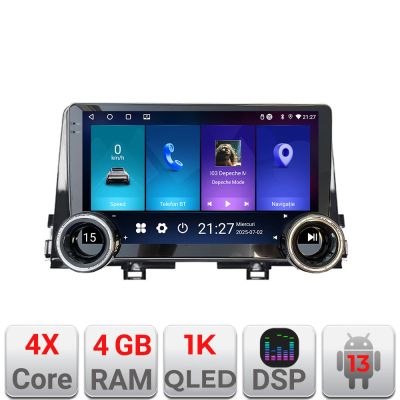 Navigatie Kia Picanto 2016- Kit-2217 Edotec  4+64 10.5 inch Incell 1K android Wifi 5Ghz gps internet  Cor