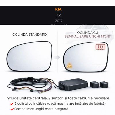 Senzor unghi mort Kia-7 2017 Kia K2 — oglindă dedicată