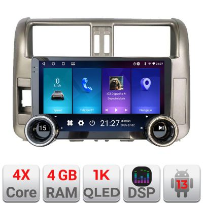 Navigatie TOYOTA Prado 2010-2013 Kit-347 Edotec  4+64 10.5 inch Incell 1K android Wifi 5Ghz gps internet