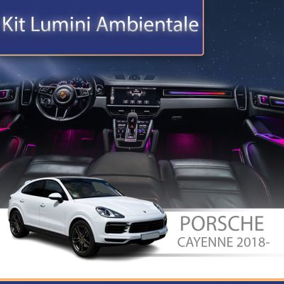 Lumini Ambientale NIGHTVIBE Porsche 2018-  trim pentru consola centrală control telefon sau sistem original