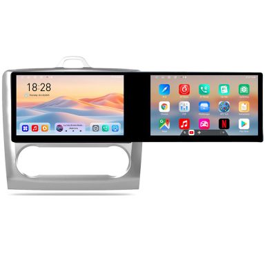 Navigatie Ford Focus clima automata Kit-140-automatic Edotec 2 ecrane  8 core 4+128 21.6 inch Incell android Wifi 5Ghz gps internet