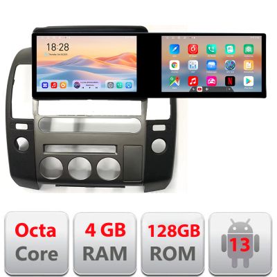 Navigatie dedicata Edonav Nissan Patfinder Navara Edotec 2 ecrane  8 core 4+128 21.6 inch Incell android Wifi 5Ghz gps internet  KIT-nav-oem