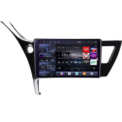 Navigatie Toyota Corolla 2017-Edotec Kit-COROLLA17 8 core QLED 2K 16+512GB 360 Android Waze USB Navigatie Internet Youtube Radio