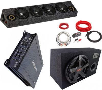 PICNIC POKET SOUND Centru audio incinta Phoenix Gold ZPROB654 + Subwooferul auto incinta CARBON 12 BR + Statie CARBON-250.4 + Cablaj