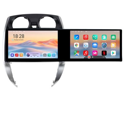Navigatie Nisan Note 2012-2019 Edotec 2 ecrane  8 core 4+128 21.6 inch Incell android Wifi 5Ghz gps internet  KIT-note-2012