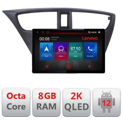 Navigatie Honda Civic 2012-2016 N-CIVIC ecran 13" 2K 8+128 Android Waze USB Navigatie Internet Youtube Radio